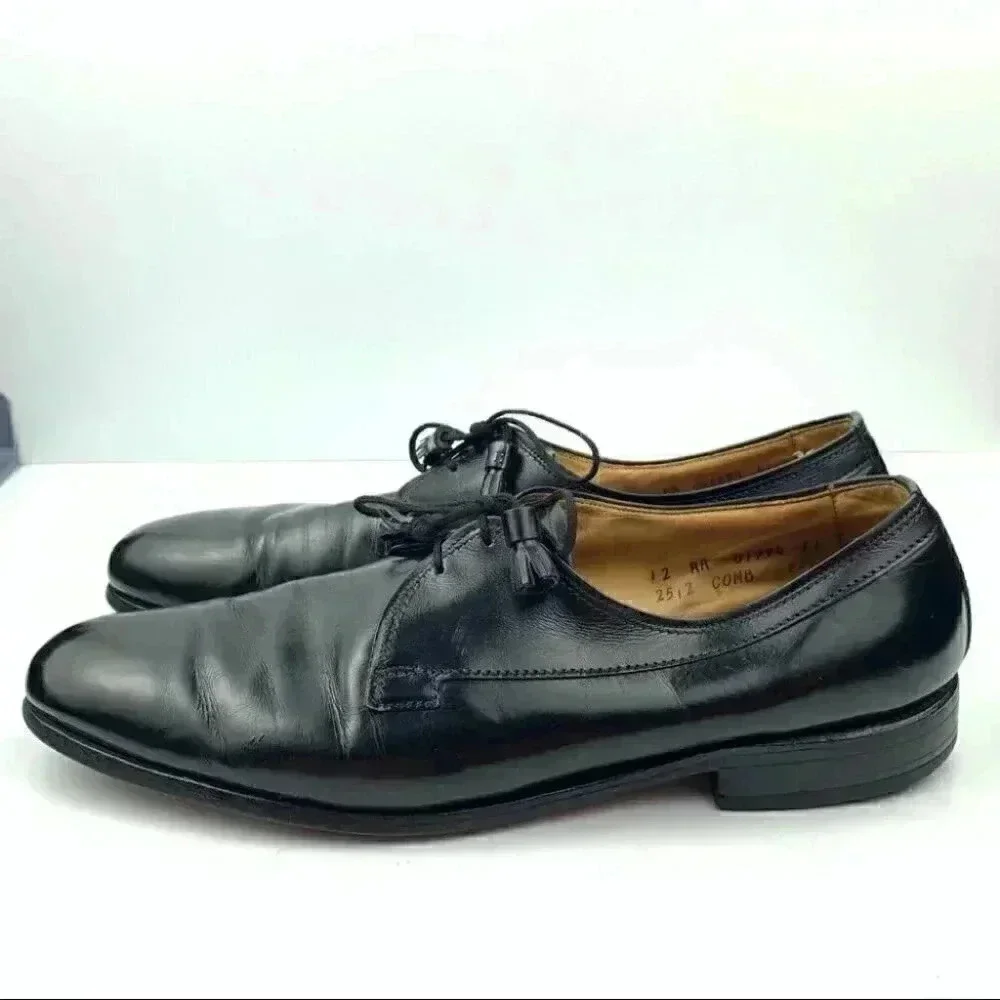 Allen Edmonds Mens Menton size 12 AA black Leather